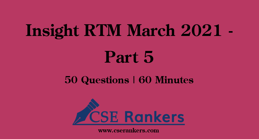 Insight RTM March 2021 - Part 5