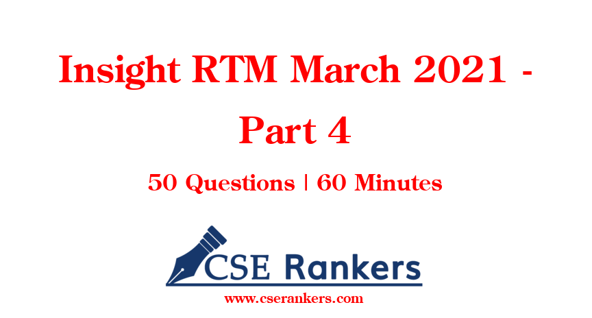 Insight RTM March 2021 - Part 4