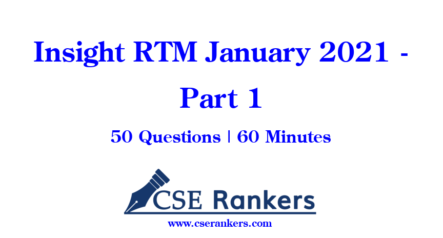 Insight RTM January 2021 - Part 1