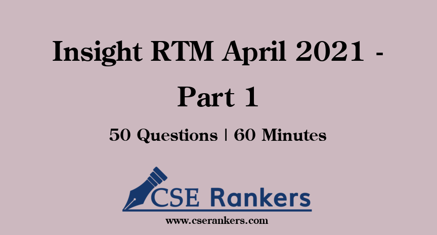 Insight RTM April 2021 - Part 1
