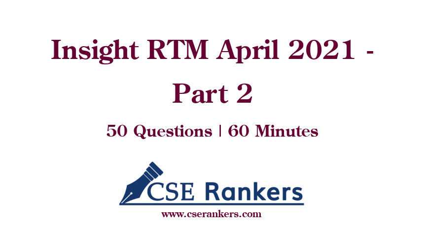 Insight RTM April 2021 - Part 2